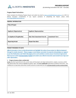 Fillable Online Progress Report PDF Templates Jotform Fax Email
