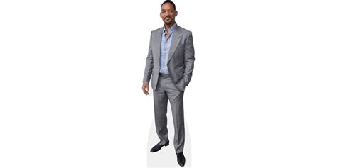 Will Smith Grey Suit Cardboard Cutout Celebrity Cutouts
