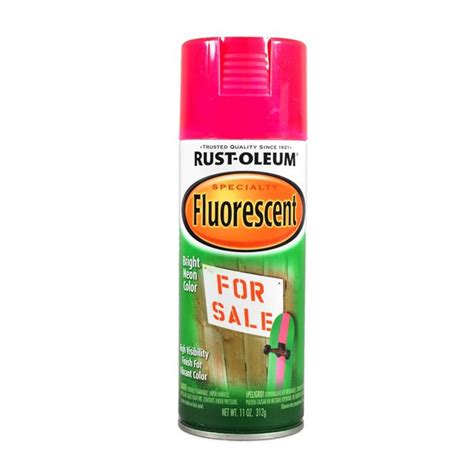 Rust Oleum Specialty Fluorescent Spray Pink Rustoleum Fluorescent