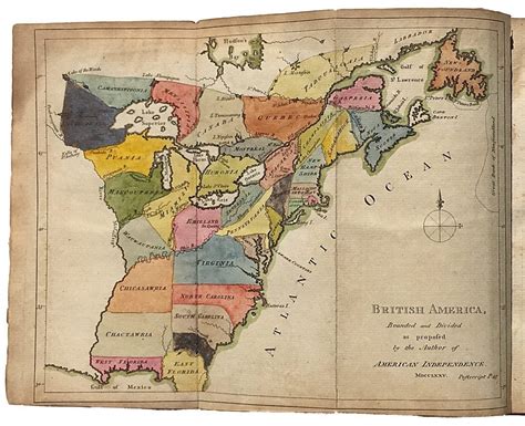 With The First Map To Propose American Independence Rare And Antique Maps