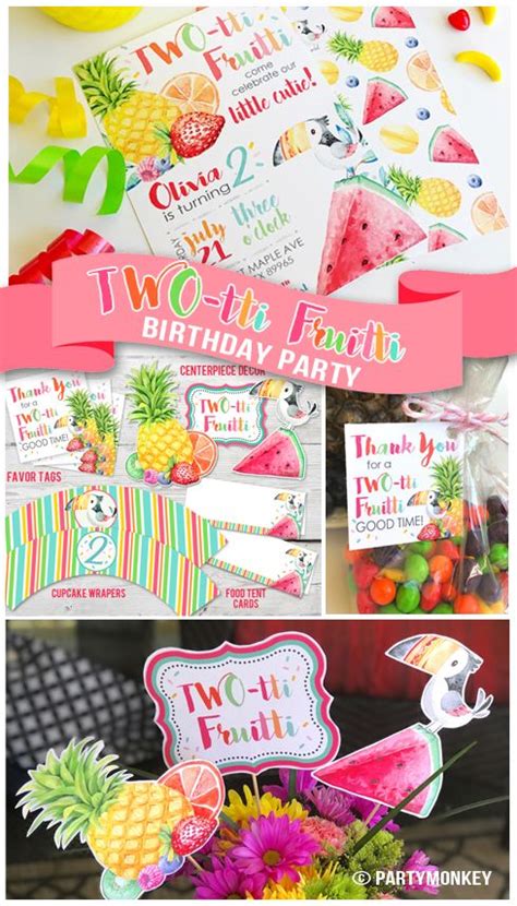 Twotti Fruitti Birthday Party Invitation And Party Kit From Partymonkey