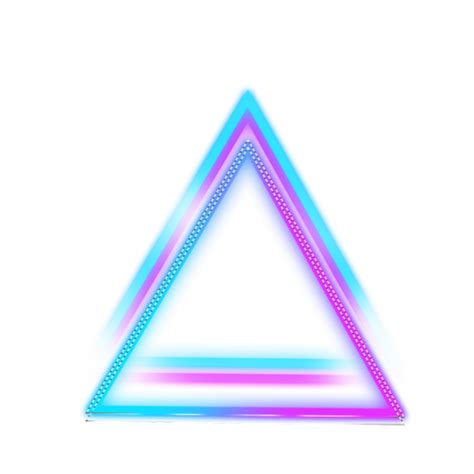Ftestickers Overlay Triangles Neon Sticker By Pann70