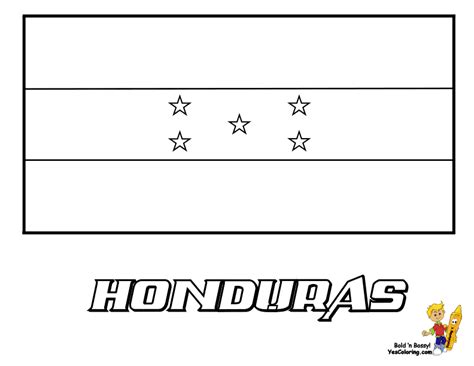 Laminas Para Colorear Coloring Pages Mapa Y Bandera De Honduras Para Images