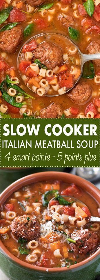 This Slow Cooker Italian Meatball Soup Is Hearty Easy And Incredibly