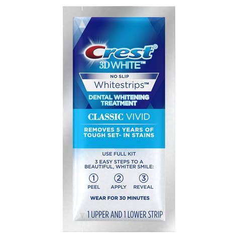 Crest 3d White Whitestrips Classic Vivid Teeth Whitening Kit 20