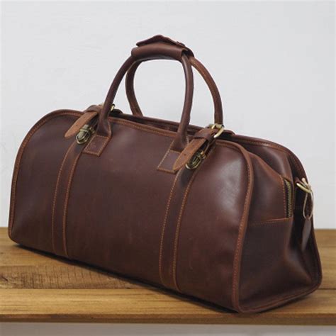 Cool Leather Mens Overnight Bags Weekender Bag Vintage Travel Bags Duf