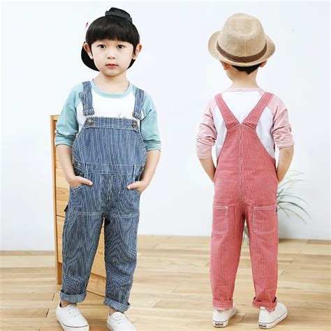 2018 Spring Summer New Children Kids Overalls Unisex Pants Boys Girls