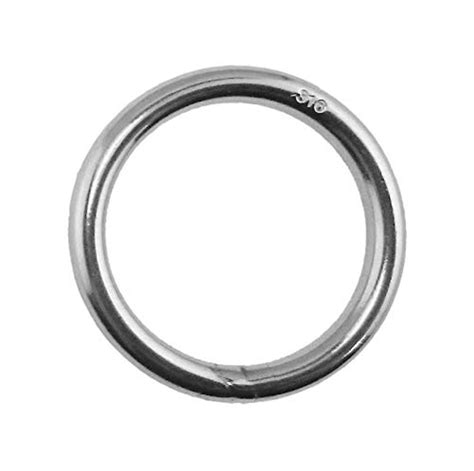 Stainless Steel 316 Round Ring Welded 516 X 1 58 8mm X 40mm Marine Grade Us Stainless