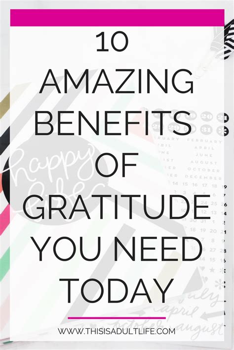 10 Amazing Benefits Of Gratitude Tips To Use Gratitude Long Term