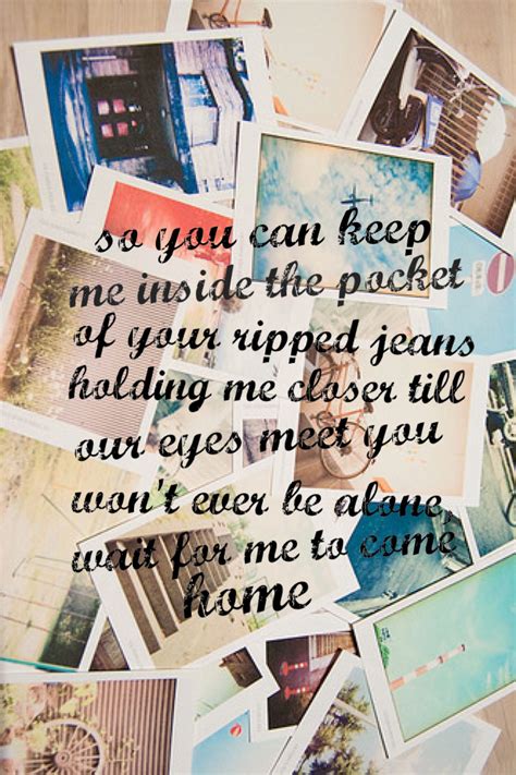 Loving can hurt, loving can hurt sometimes / but it's the only thing that i know / when it gets hard, you know it can get hard sometimes / it is the only thing that makes us feel Photograph - Ed Sheeran I make these myself of any song I ...