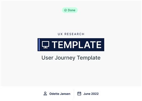 User Journey Map Template Figma