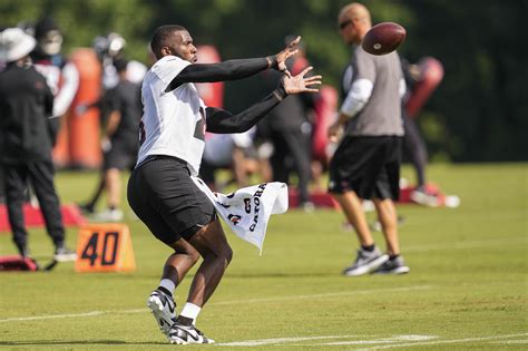 Florida Football Atlanta Falcons Tight End Kyle Pitts Practices