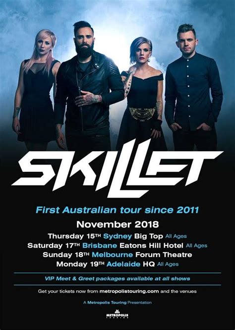 Skillet Announce November 2018 Australian Tour Spotlight Report The