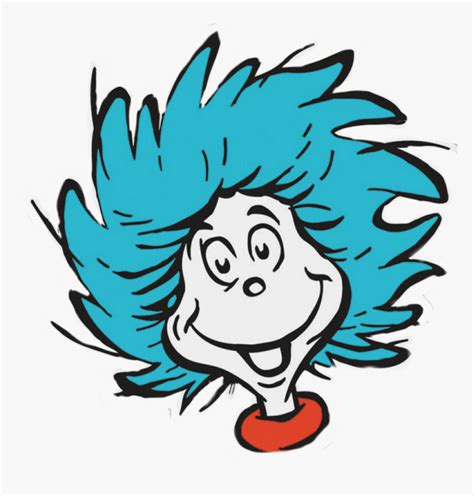 #thing1 #thing2 #seuss - Thing 1 And Thing 2 Head, HD Png Download ...
