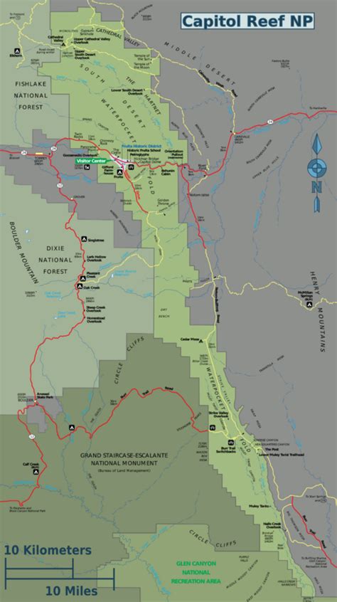 Starting elevation for many trails in capitol reef is around 5,000 feet (1524 meters), which can make detailed trail descriptions, hiking guides, and maps are available from the capitol reef natural history association bookstore. capitol reef national park map - Yahoo Search Results | National parks map, Capitol reef ...