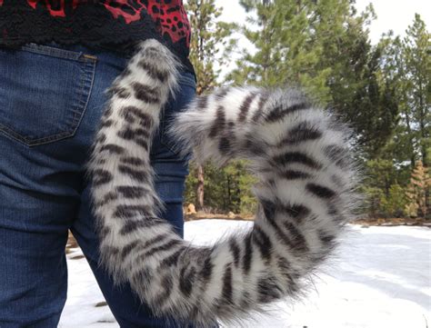Furry Snow Leopard Costume Tail 36 Anthrowear