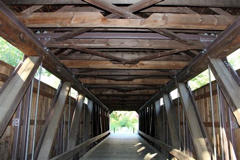 Burkeville Covered Bridge Conway Massachusetts