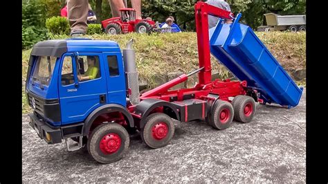 Rc Truck Compilation Amazing Rc Container Trucks At Work Youtube