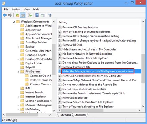 Remove Manage From Computer Context Menu In Windows 881
