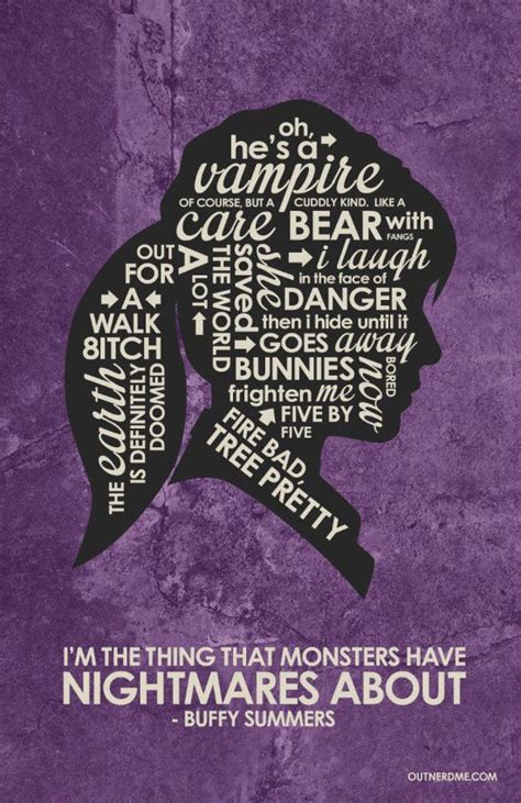 Buffy The Vampire Slayer Inspired Quote Poster By Outnerdme Buffy