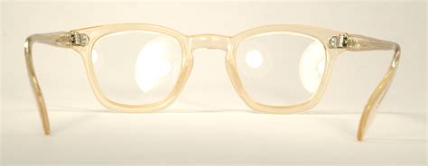 optometrist attic ao men s amber plastic vintage eyeglasses
