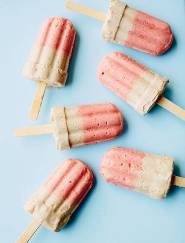 Strawberry And Coconut Ice Lollies Recipe Vegan Ice Cream Foodie