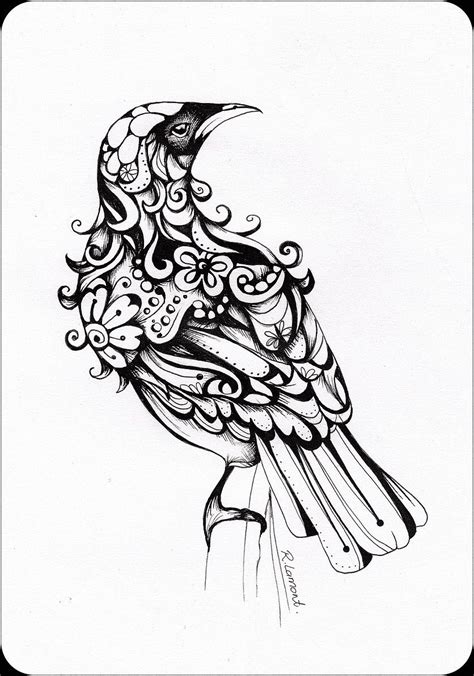 Categories, line art, fine find the best drawing ideas on the internet in one place, feed your imagination with beautiful simplicity and. Inked Tui (With images) | New zealand tattoo, Tattoos ...