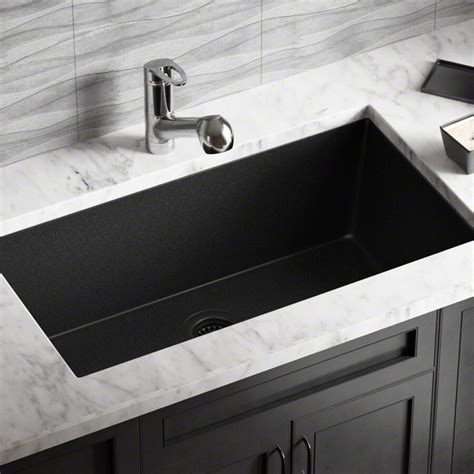 Mr Direct 3263 In X 1838 In Black Single Basin Undermount Commercial