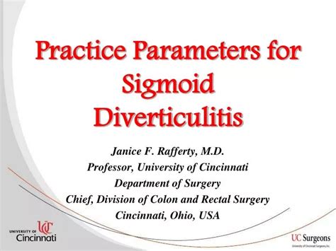 PPT Practice Parameters For Sigmoid Diverticulitis PowerPoint Presentation ID