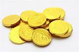 Gold Foil Wrapped Coin Candy Images