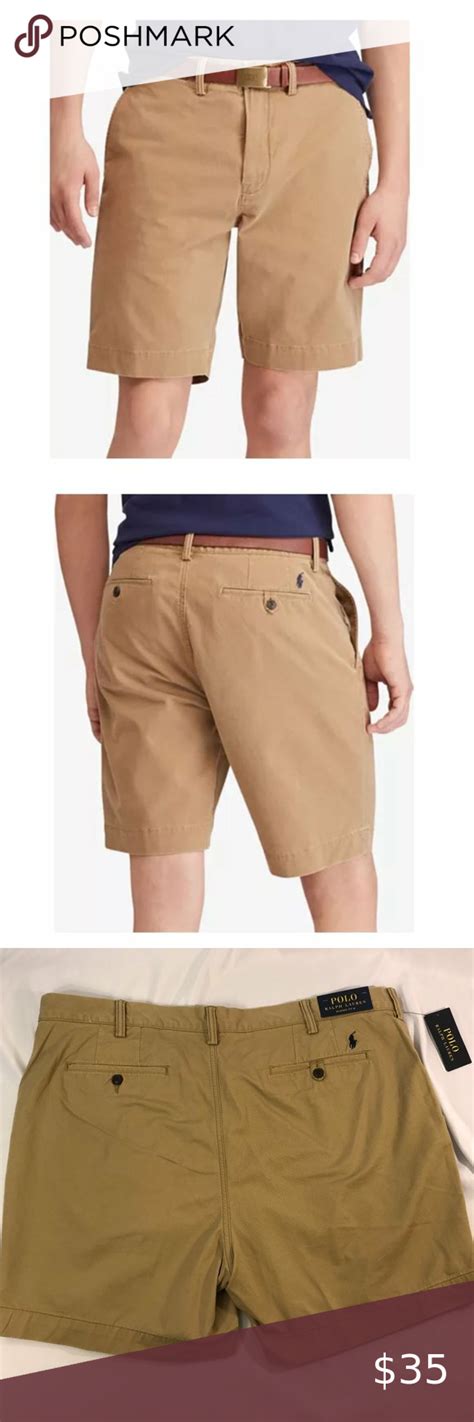 Khaki Tan Classic Fit 6 Shorts Size 40 Nwt 75 Polo Ralph Lauren Men