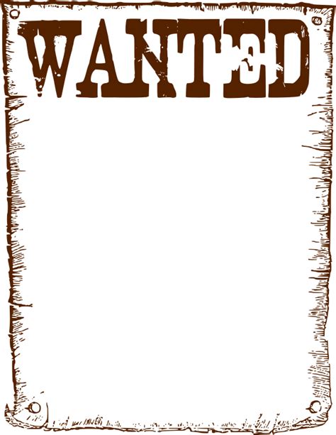 Clipart Wanted Frame