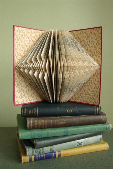Exploded Library With Images Old Book Crafts Folded Book Art