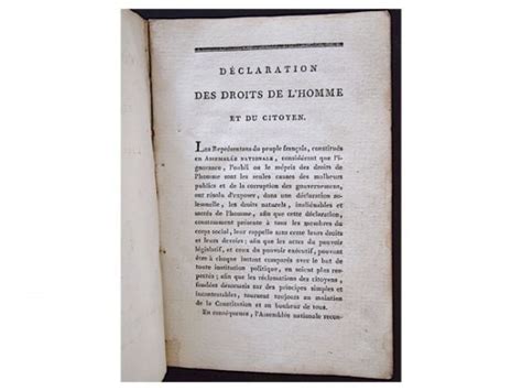 Constitution 1791 Constitution Francaise Présentée Au Roi Par L