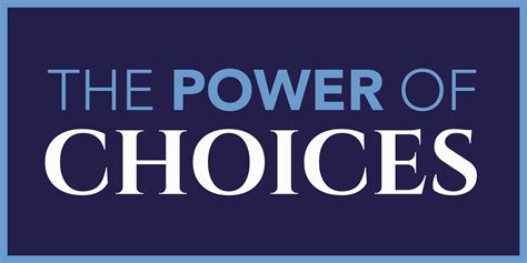 Worksheet Book The Power Of Choices