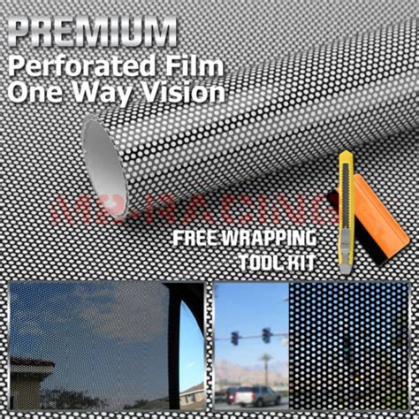 12x42 Black Perforated One Way Vision Print Media Vinyl Window