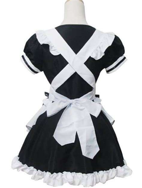 White And Black Sweet French Maid Lolita Dress Uk