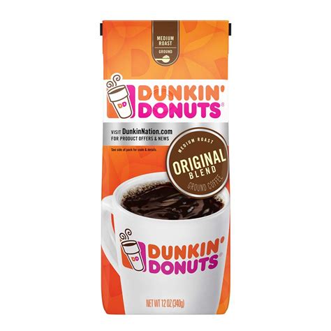 Dunkin Donuts Original Blend Medium Roast Ground Coffee 12 Ounces