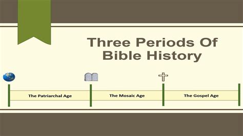Three Periods Of Bible History Youtube