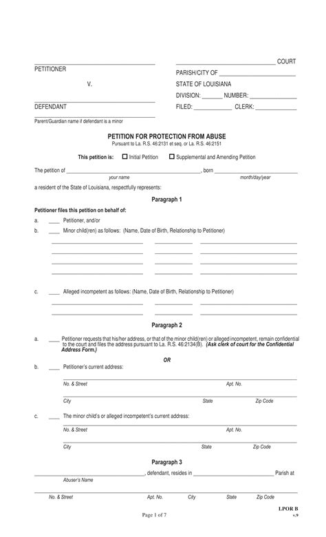 Forms marked with the asterisk (*) are adopted for mandatory use by all courts. FREE 14+ Legal Petition Forms in PDF | MS Word