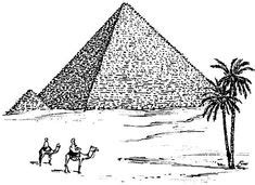 Famoust pyramids of egypt coloring pages for children. Pyramid Drawing | How to Draw | Drawings, Art, Egypt art
