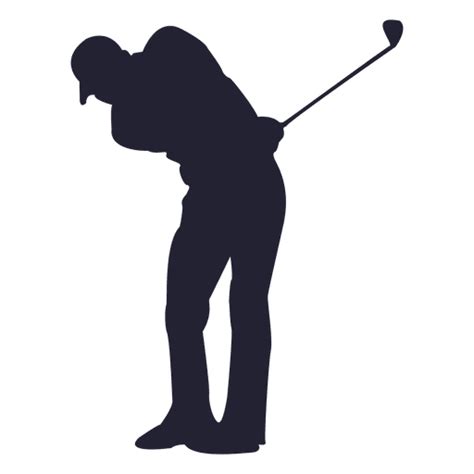 golf player silhouette transparent png svg vector file