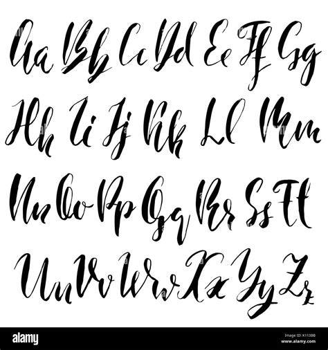 Modern Calligraphy Fonts Alphabet