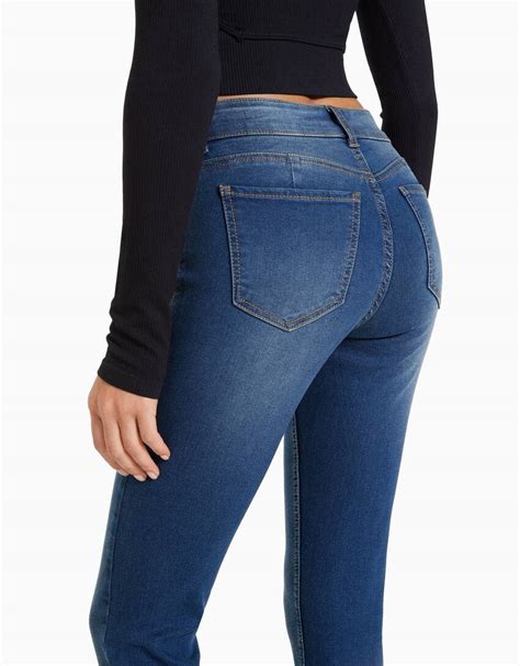 push up skinny jeans woman bershka