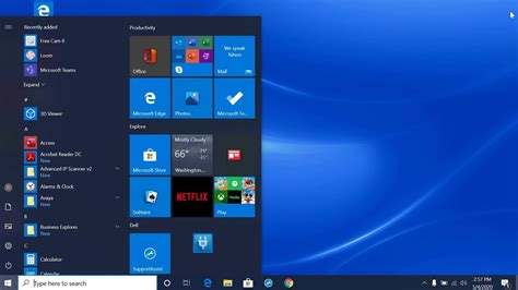 How To Extend Windows 10 Start Menu To The Full Screen Youtube