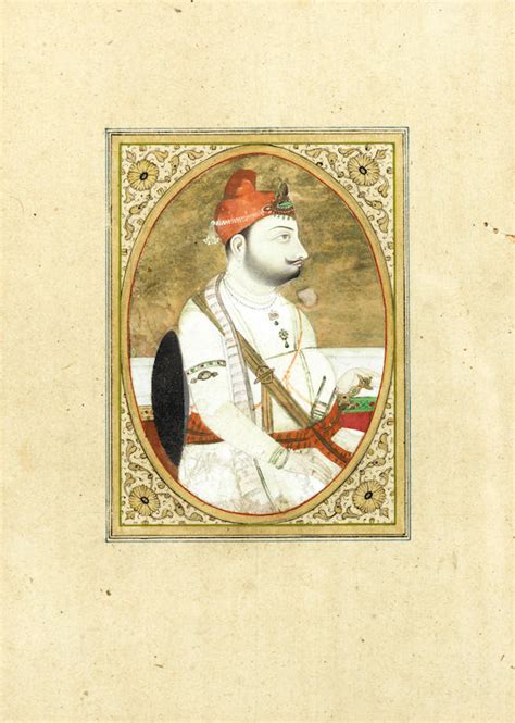 bonhams a sikh prince seated at a balcony armed with sword shield and khatar punjab plains