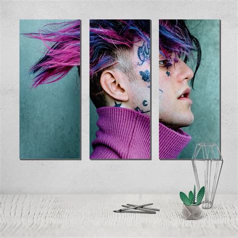 Photo Canvas Poster Lil Peep Painting Poster Black White Modern And