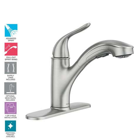 Genuine moen parts are designed to extend the life of your faucets. Moen Single Handle Kitchen Faucet With Pullout Spray Parts ...