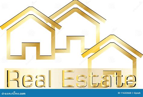 Real Estate Logo Stock Vector Illustration Of Illustrated 11632668