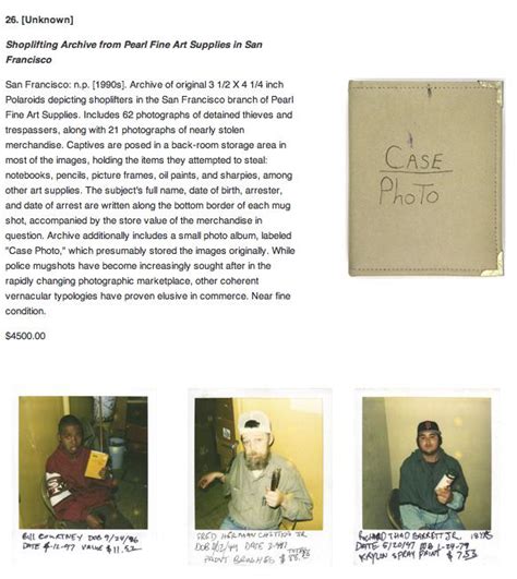 Αυτές οι Polaroids μικροκλεφτών από τα 90s που πιάστηκαν στα πράσα